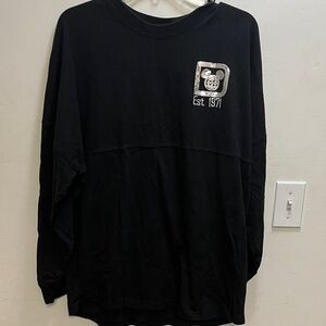 Disney Black Long Sleeve Tee with Mickey Design